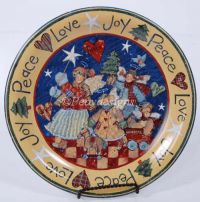 Susan Winget COUNTRY ANGEL Christmas Joy Love PLATE CIC